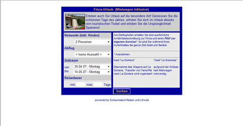 Bitte auf den Screenshot klicken um zur Homepage zu gelangen.
